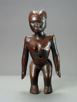 Sukuma Wooden Sculpture of a Standing Woman, 20th Century CE