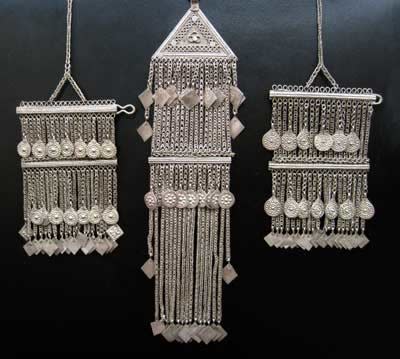 Set of Three Silver Clothing Ornaments, 1900 CE - 2000 CE