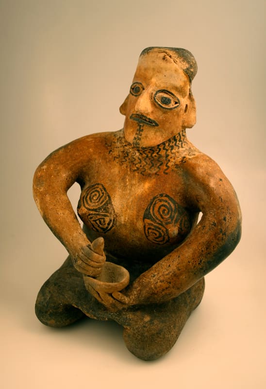Ameca-Ezatlán Style Jalisco Sculpture of a Kneeling Woman, 300 BCE - 300 CE