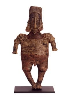 San Juanito Style Jalisco Terracotta Sculpture of a Standing Man, 300 BCE - 300 CE