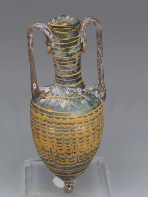 Sand-Core Glass Amphoriskos, 2nd Century BCE - 1st Century BCE