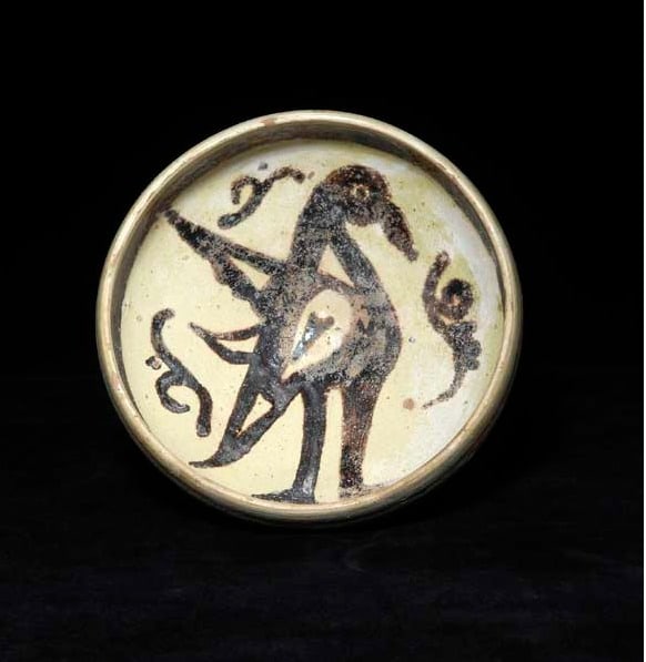 Nishapur Slip Painted Bowl, 900 CE - 1000 CE