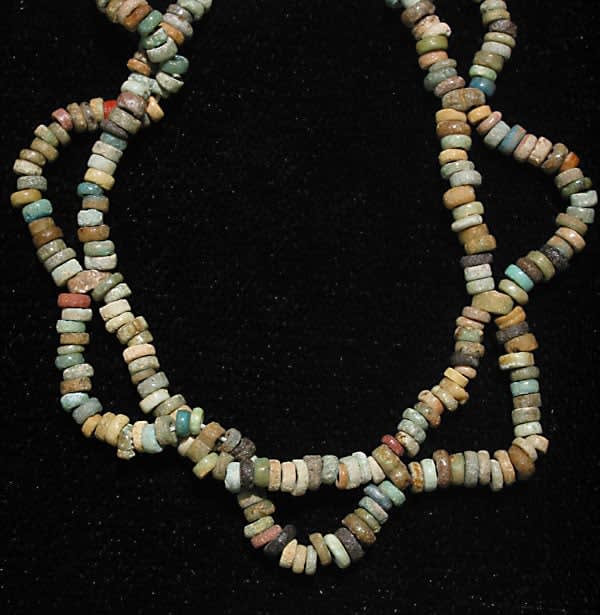 Necklace Of Antique Faience Beads, 1900 BCE - 1300 BCE