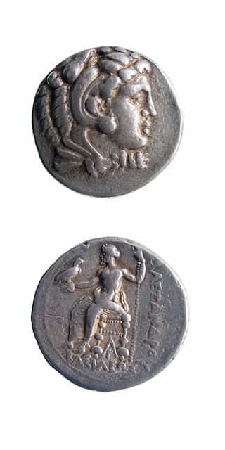 Macedonian Silver Tetradrachm of Alexander the Great, 336 BCE - 323 CE