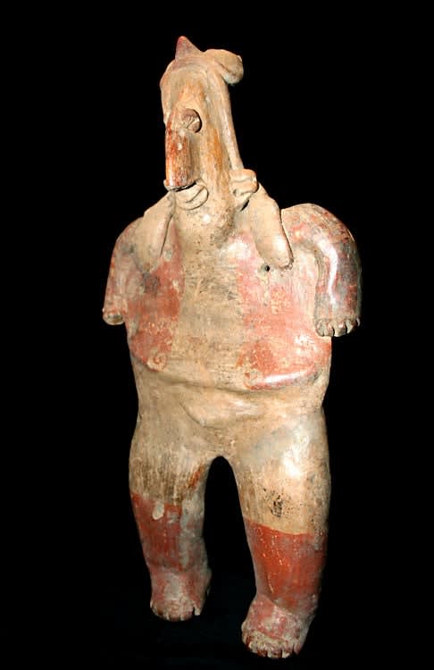 San Juanito Style Jalisco Terracotta Sculpture of a Standing Figure, 300 BCE - 300 CE