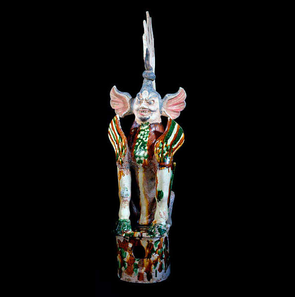 Tang Sancai-Glazed Tomb Guardian, 618 CE - 906 CE