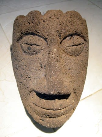Atlantic Watershed Basalt Trophy Head, 1000 CE - 1500 CE