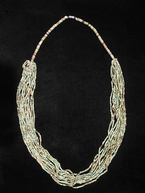 Egyptian Faience Bead Necklace, 1900 BCE - 1300 BCE
