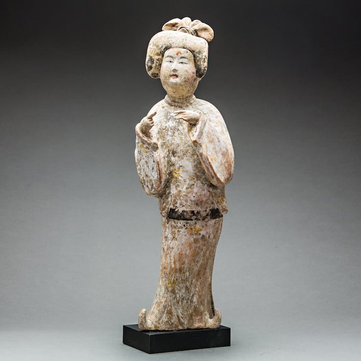 Tang Dynasty Terracotta Fat Lady, 618 CE - 906 CE