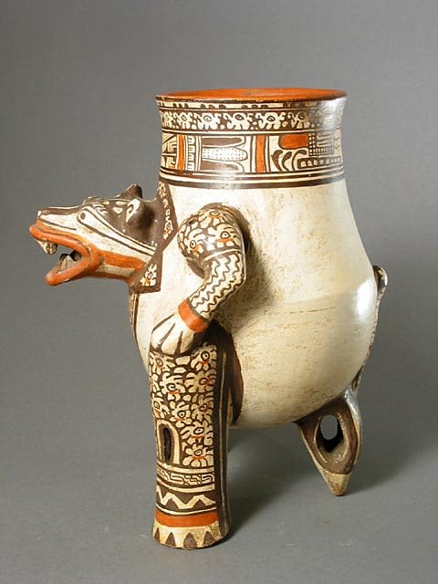 Guanacaste-Nicoya Jaguar Effigy Vessel, 1200 CE - 1550 CE