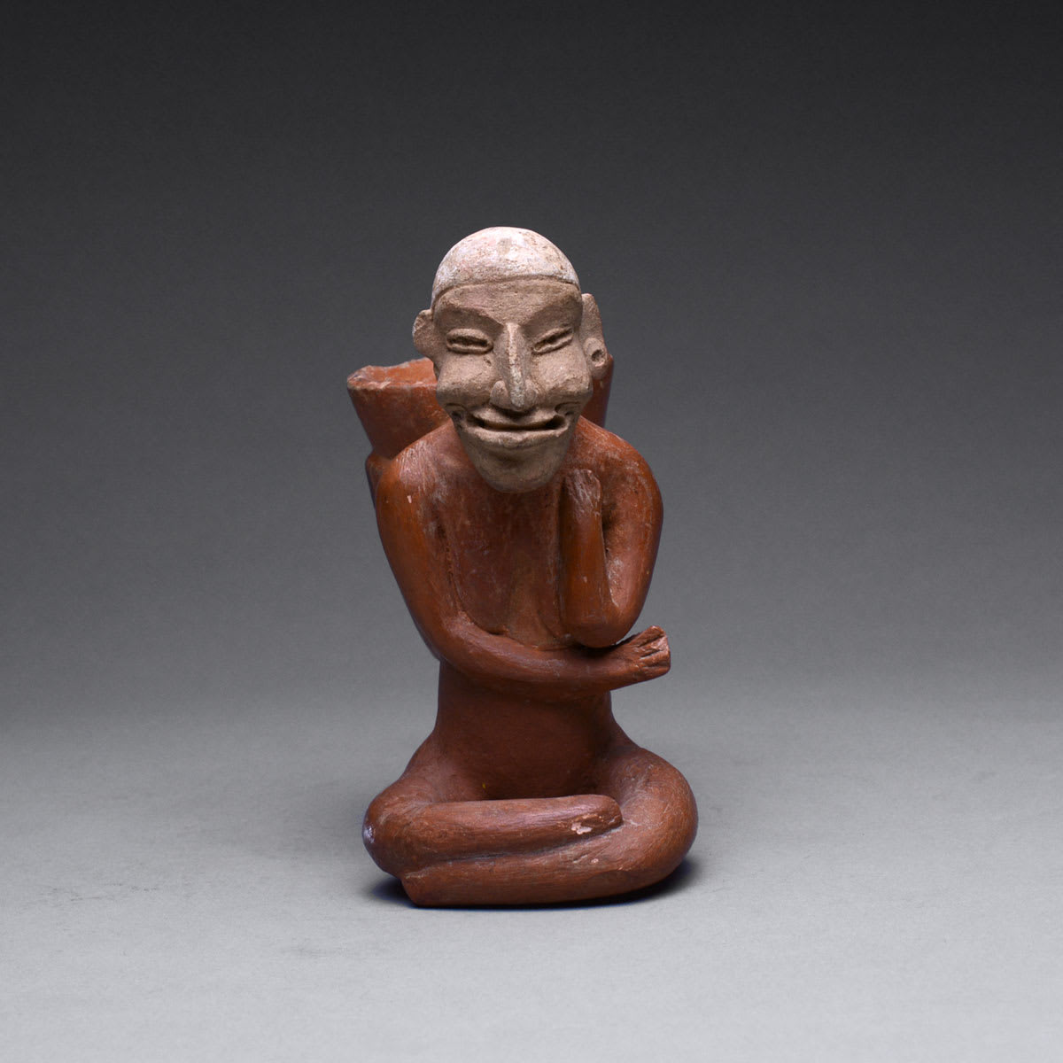 Sculpture of an Old Woman Carrying a Pot on Her Back, 550 CE - 800 CE
