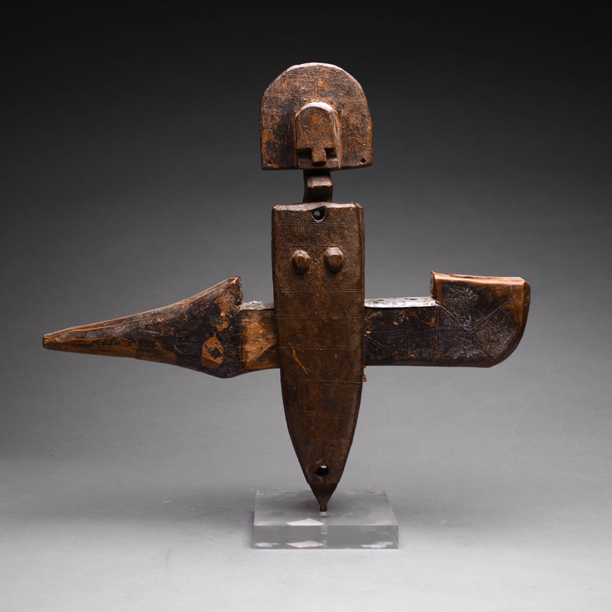 Dogon Granary Door Lock, 1880 CE - 1920 CE