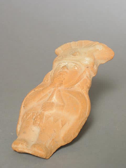 Moche Molded Whistle Depicting a Standing Noble, 500 CE - 700 CE