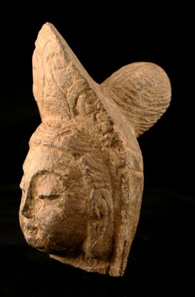 Ming Stone Head of Guanyin, 1368 CE - 1644 CE