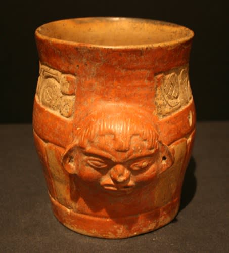 Toltec Cylindrical Vessel, 900 CE - 1200 CE