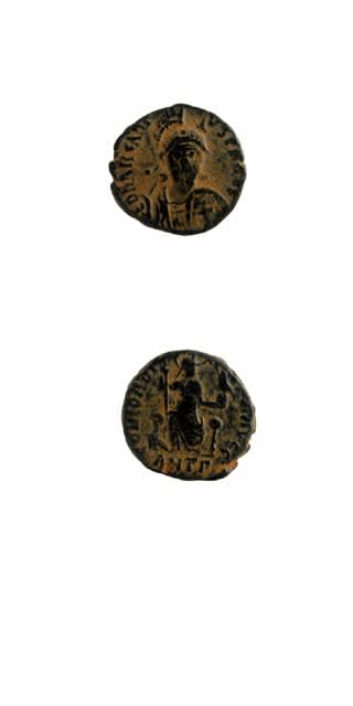 Bronze Coin of Emperor Arcadius, 383 CE - 408 CE