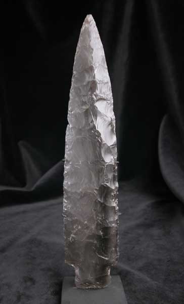 Mayan Obsidian Dagger Blade, 600 CE - 900 CE