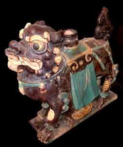 Ming Glazed Terracotta Temple Sculpture of a Dragon, 1368 CE - 1644 CE