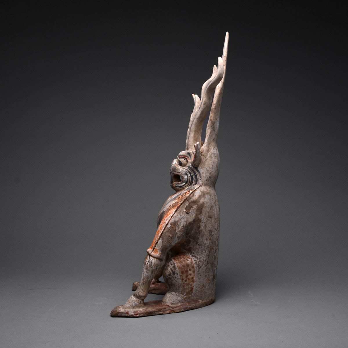 Tang Gilt Sculpture of a Spirit Guardian, 618 CE - 906 CE