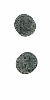 Bronze Coin of Emperor Constantine I the Great, 307 CE - 337 CE