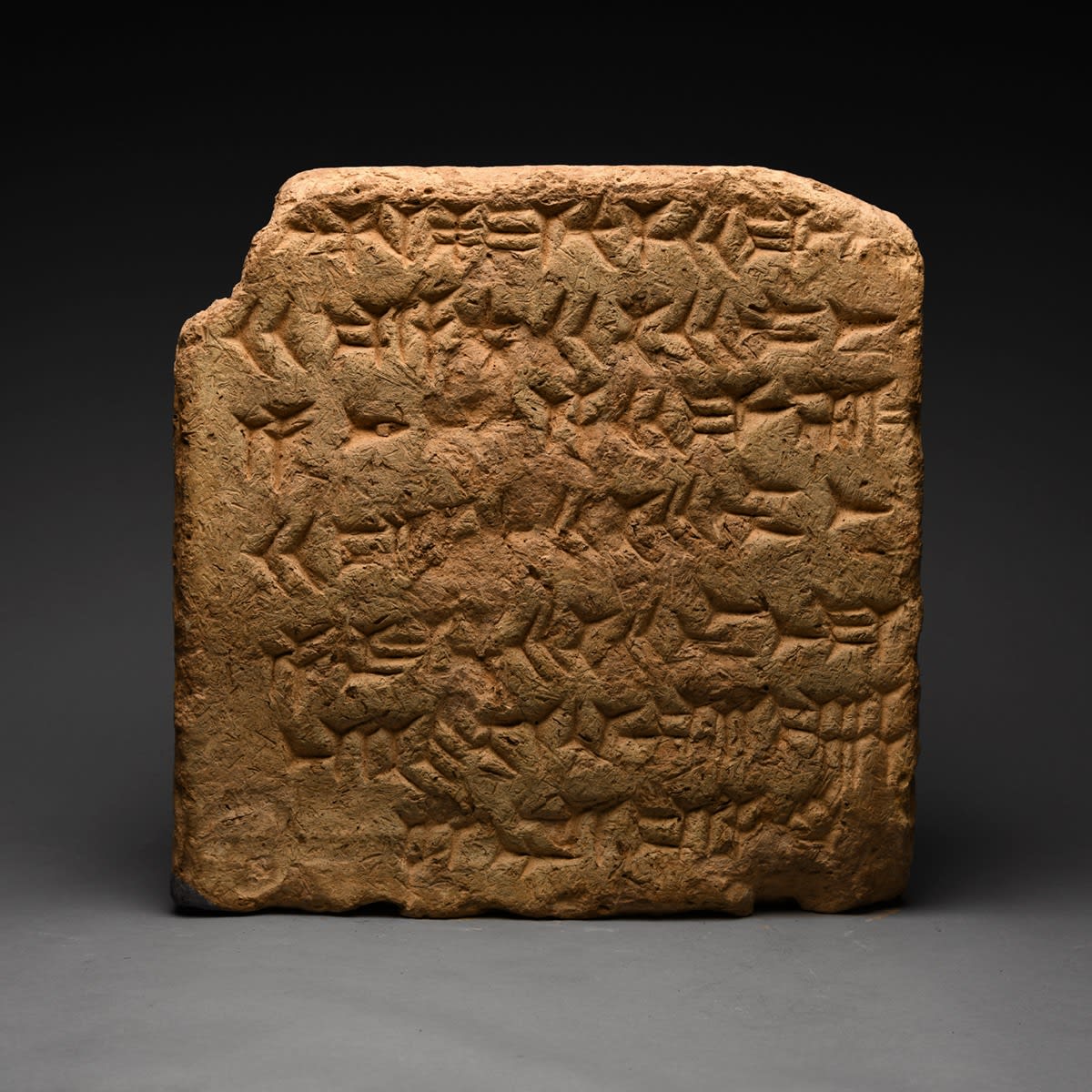 Assyrian Inscribed Brick, from the Palace of Ashurnasirpal II, 883 BC - 859 BC
