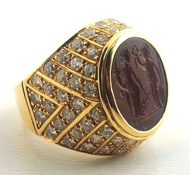 Carnelian Intaglio Depicting Pallas Athena, 100 CE - 300 CE