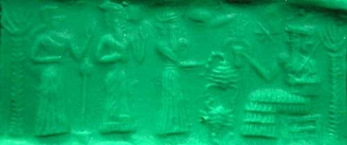 Akkadian Cylinder Seal, 2300 BCE - 2200 BCE