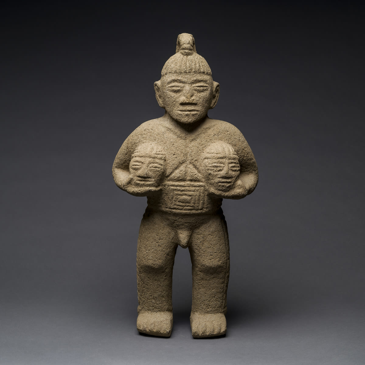 Basalt Statue of a Warrior, 500 CE - 1000 CE