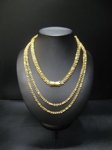 Medieval Islamic Double Chain Gold Necklace, 11th Century CE - 12th Century CE