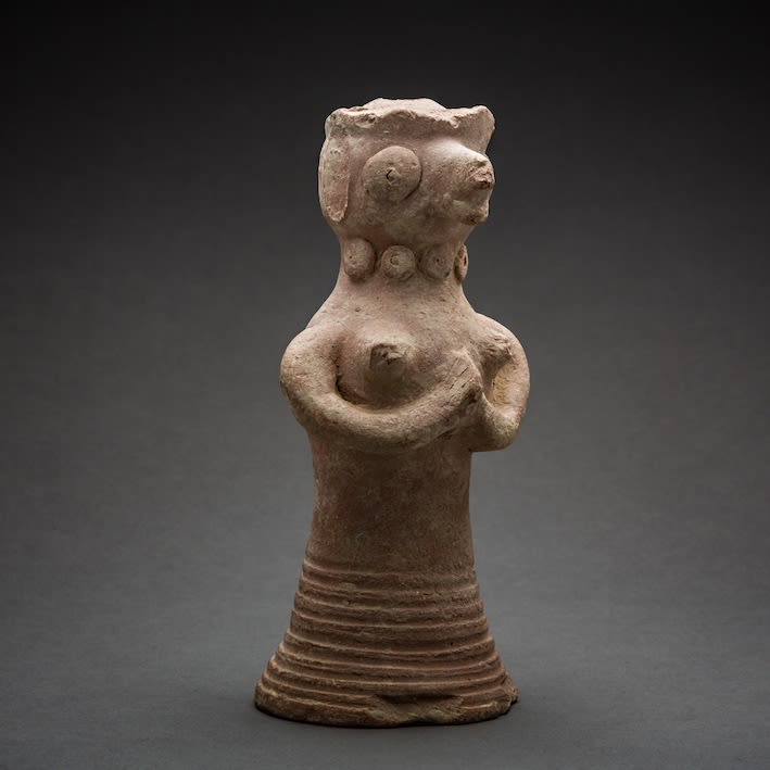 Indus Valley Terracotta Figurine of a Standing Fertility Goddess, 3000 BCE - 2000 BCE