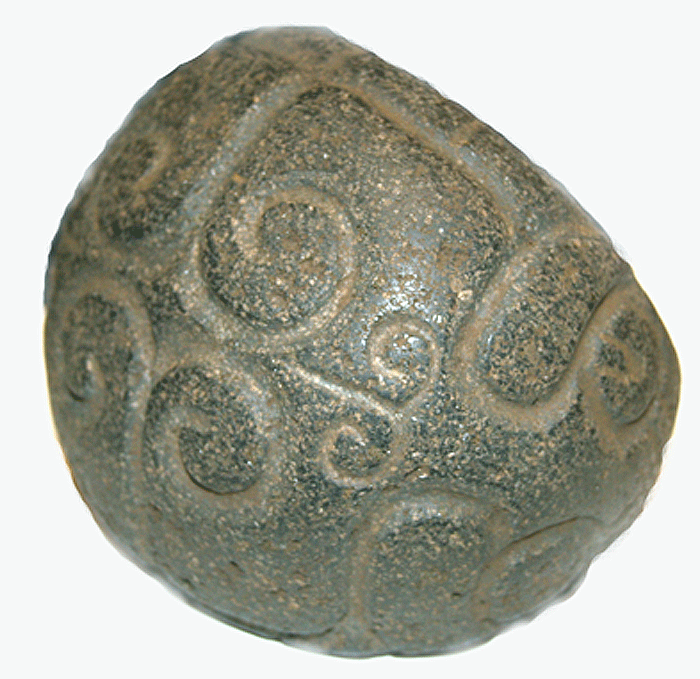 Mayan Basalt Manopla, 300 CE - 900 CE
