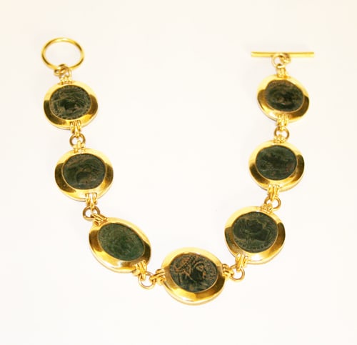 Seven Bronze Coins of Constantine I, 286 CE - 375 CE