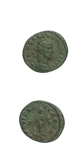 Bronze Antoninianus of the British Secessionist Emperor Allectus, 293 CE - 296 CE