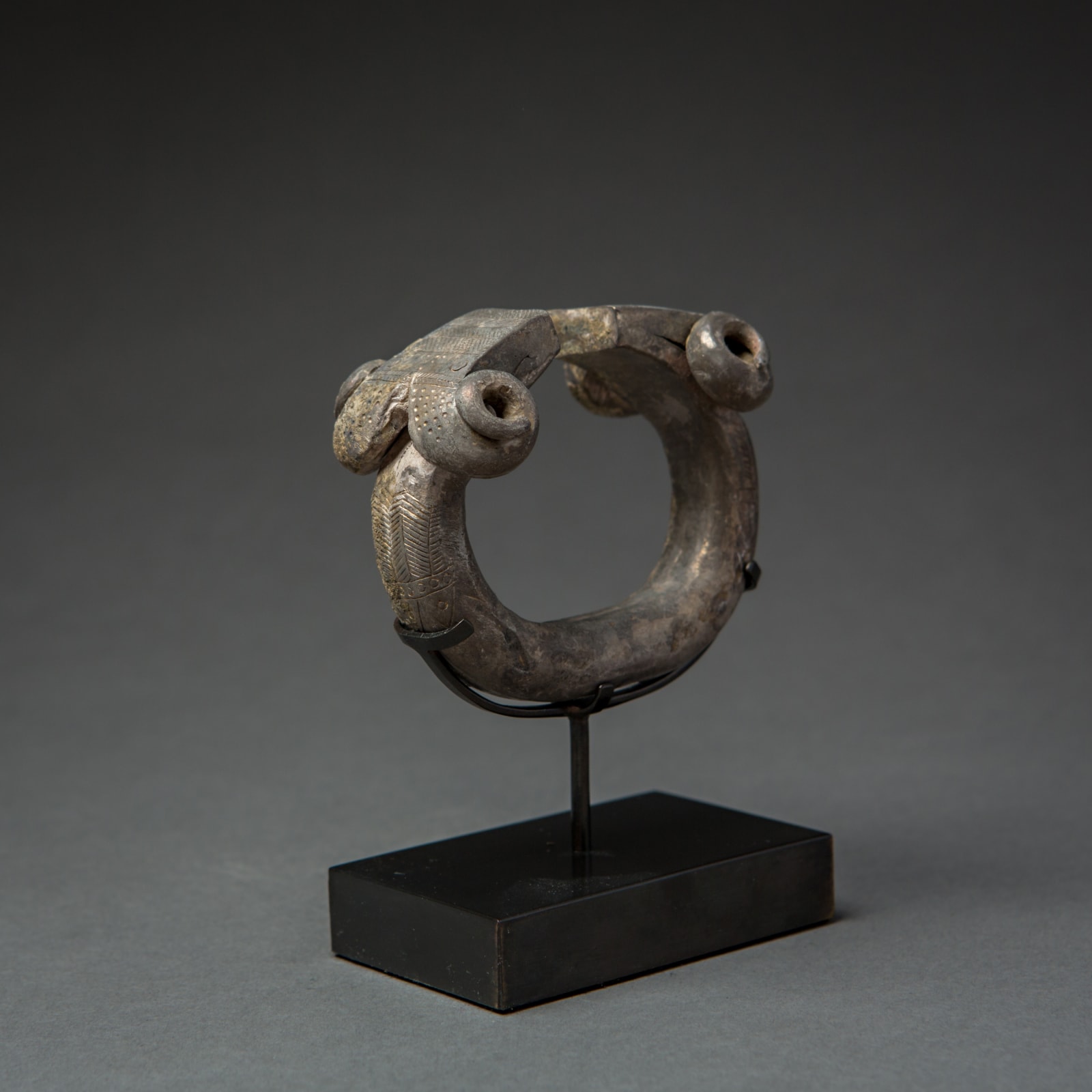 Bactrian Silver Bracelet with Ram Heads, 1200 BCE - 600 BCE