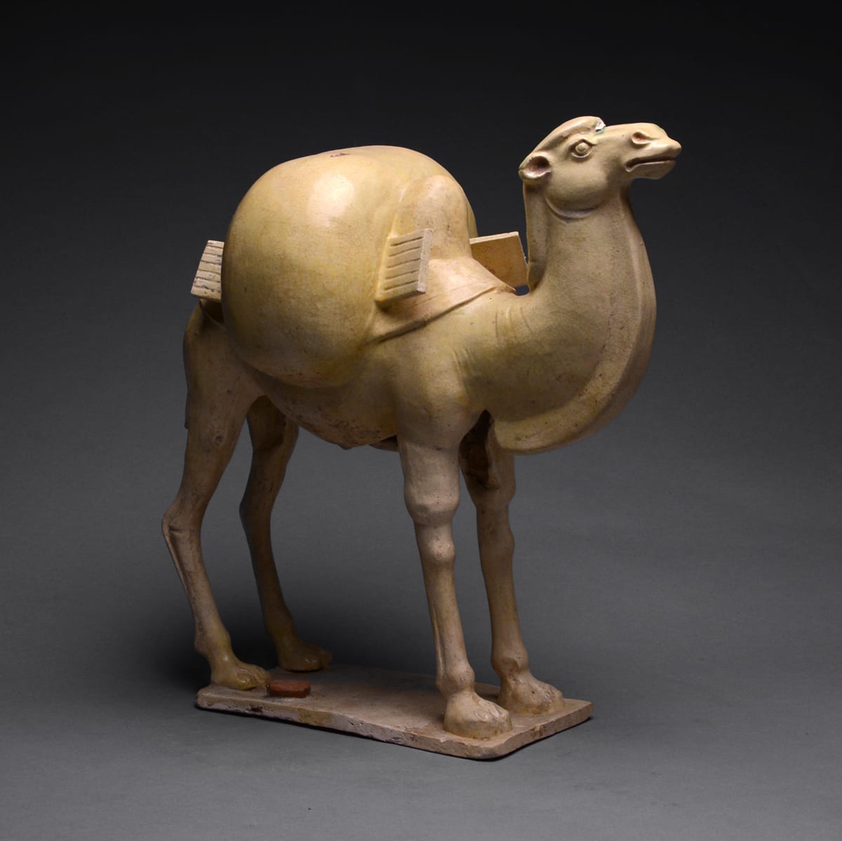 Sui Glazed Terracotta Sculpture of a Camel, 581 CE - 618 CE