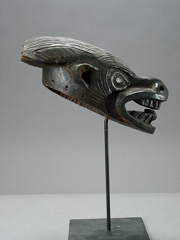 Bamun Wooden Sculpture of an Animal's Head, 20th Century CE