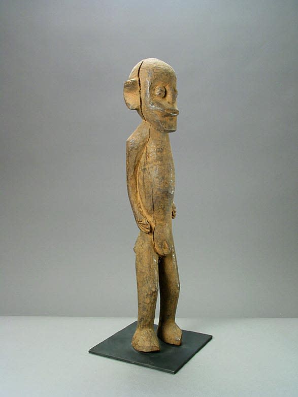 Lobi Wooden Bateba Sculpture of a Man, 20th Century CE