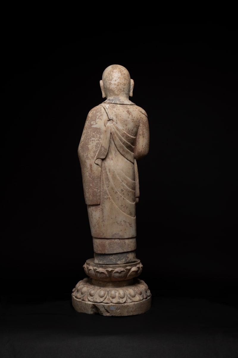 Tang Marble Standing Ananda, 618 CE - 907 CE