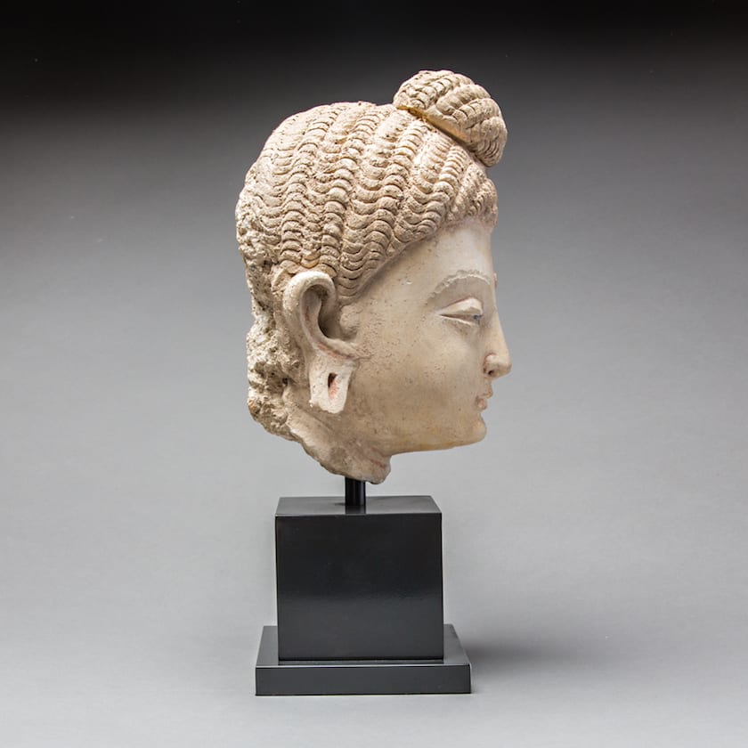 Gandharan Stucco Buddha Head, 100 CE - 400 CE