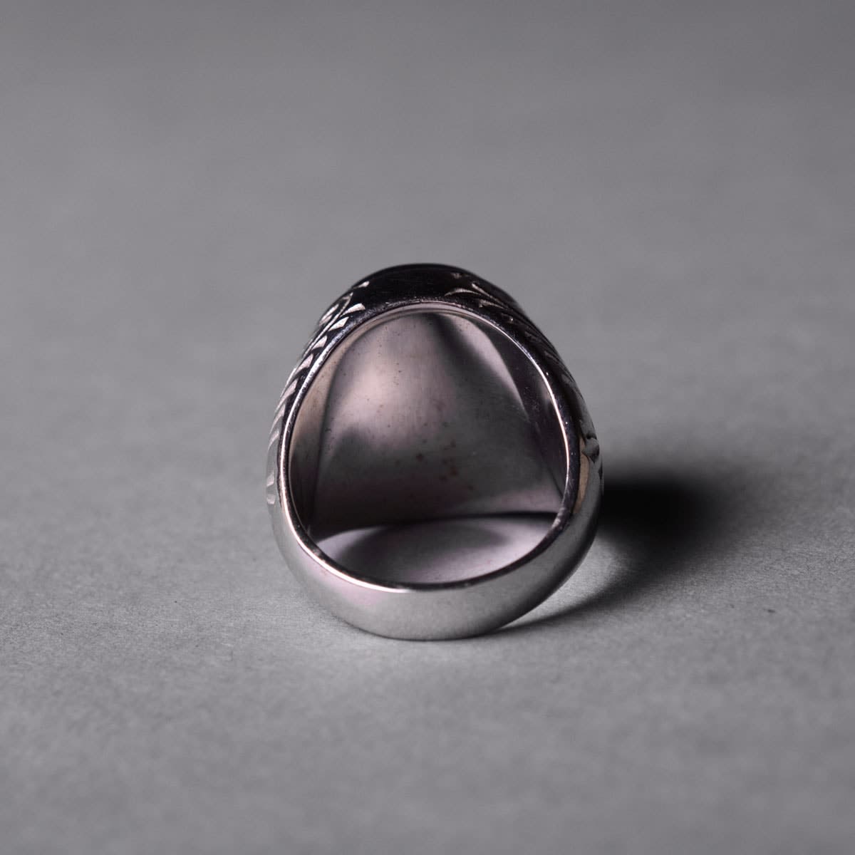 White Gold Ring Featuring a Roman Rock Crystal Intaglio Depicting the Bust of an Empress, 100 CE - 300 CE