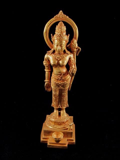 Balinese golden figure of Tara, 18th Century CE - 19th Century CE