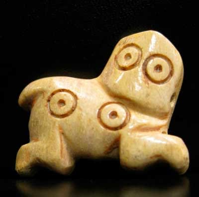 Bone Zoomorphic Pendant, 3000 BCE - 2000 BCE