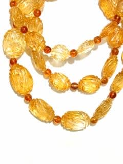 Citrine Bead Necklace