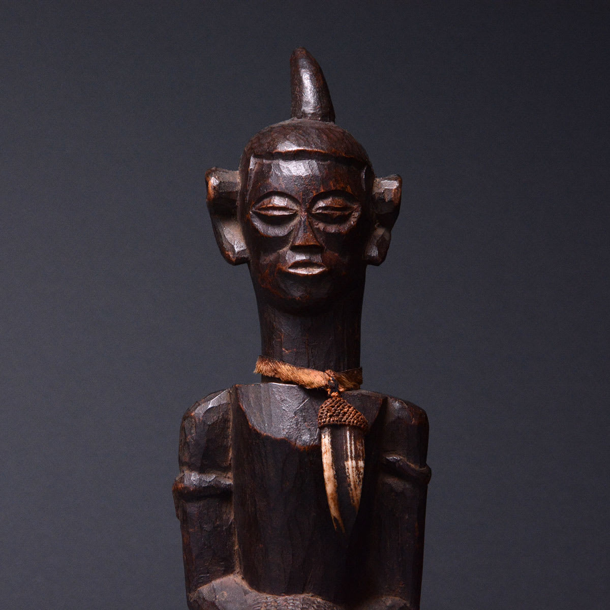 Chokwe Wooden Sculpture of a Man, 19th Century CE - 20th Century CE