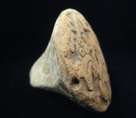Ceramic Moulded Stamp, 1100 CE - 1300 CE