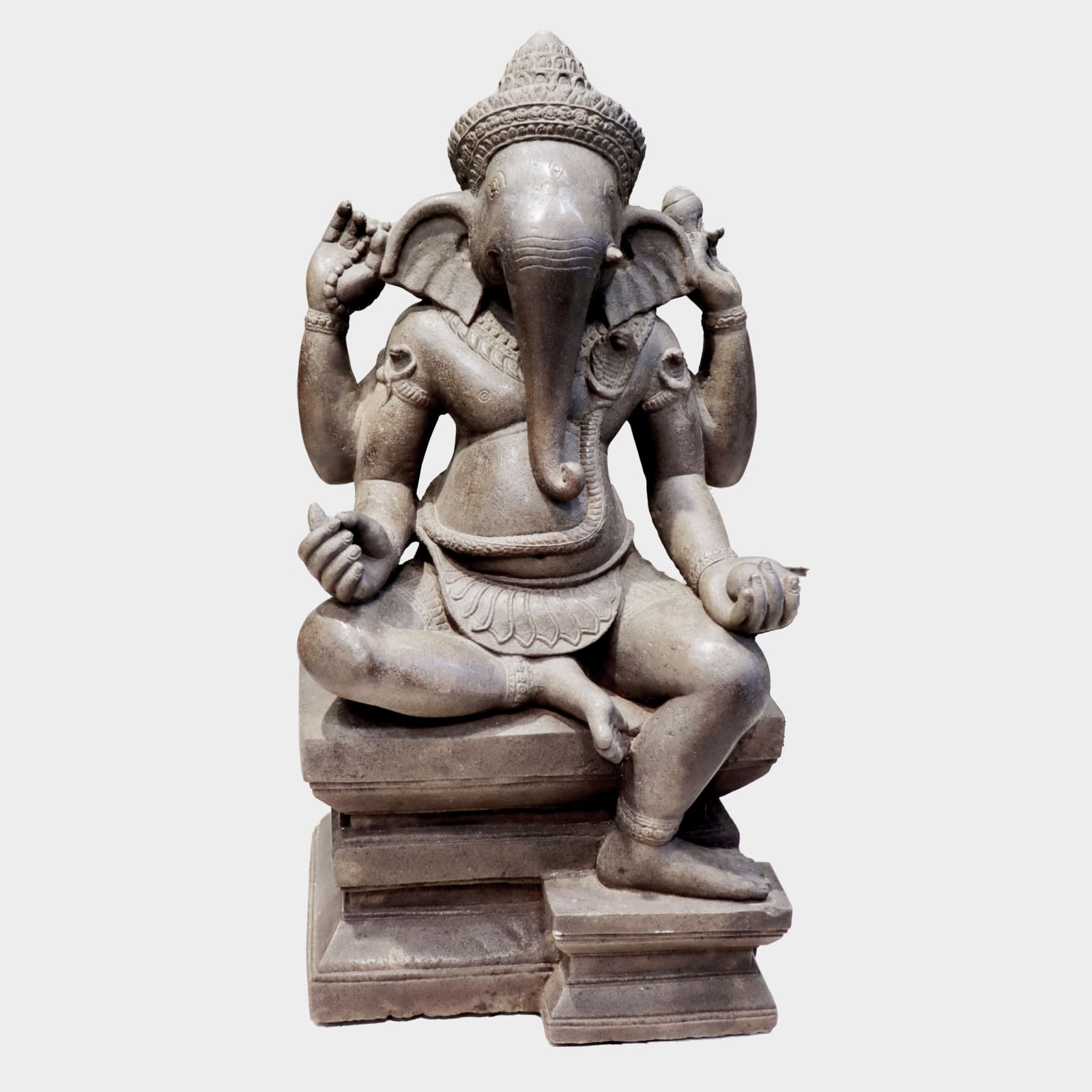 Khmer Seated Figure of Ganesh, Twelfth to Thirteenth Century AD