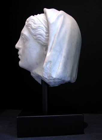 Classical Revival Marble Head of a Goddess, 1750 CE - 1900 CE