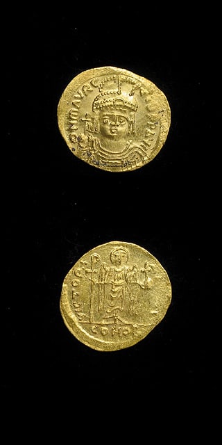 Byzantine Gold Solidus of Emperor Maurice Tiberius, 582 CE - 602 CE