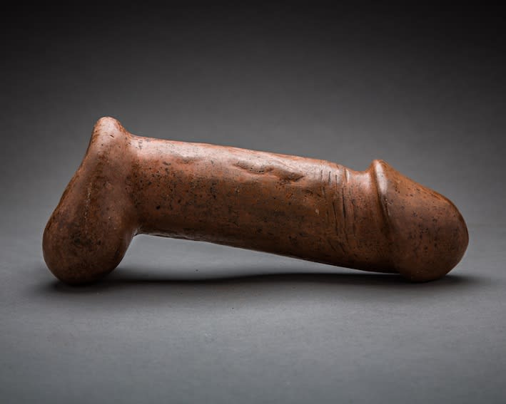 Terracotta Ritual Phallus, 300 BCE - 500 CE