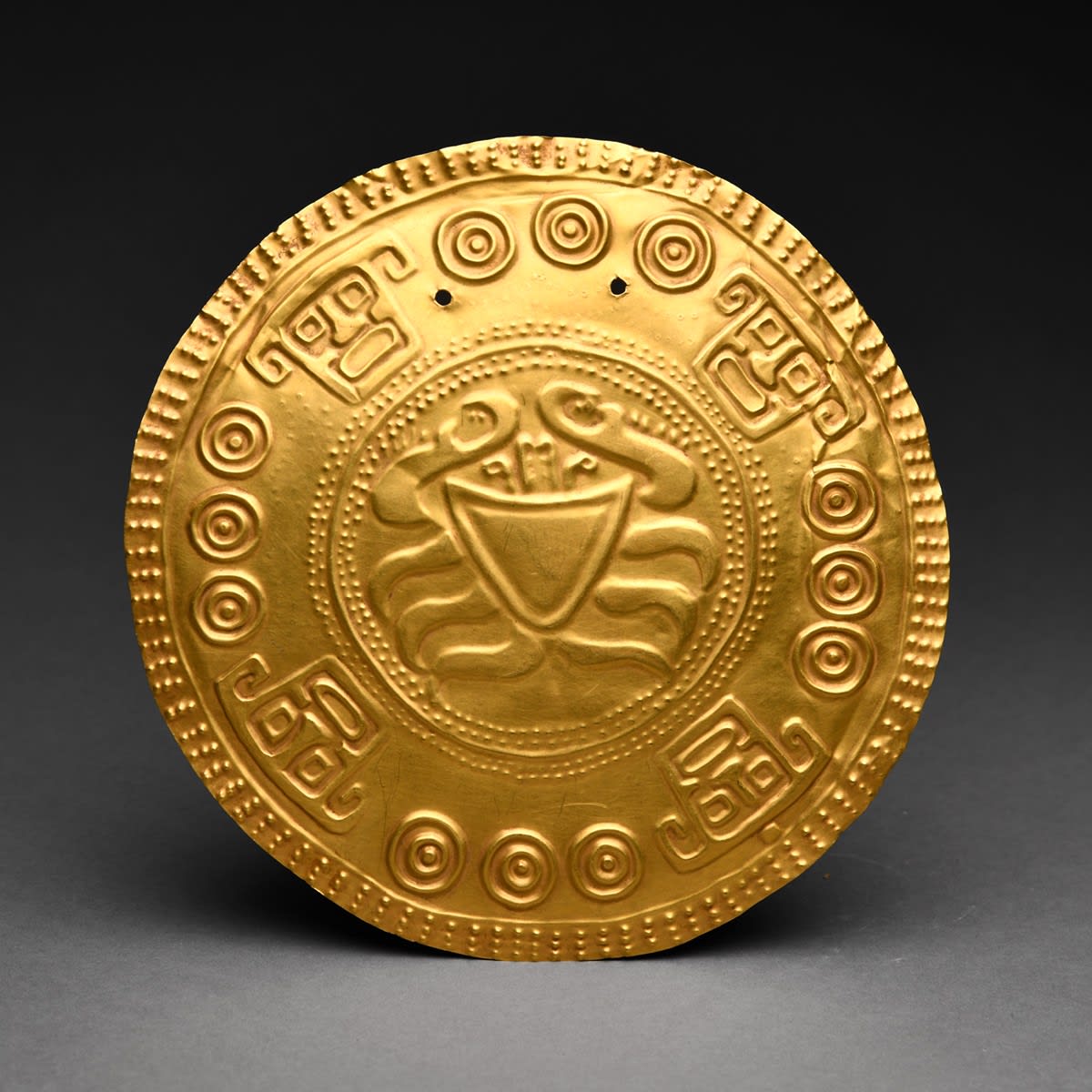 Gold Pectoral Disc, 8th Century CE - 12th Century CE